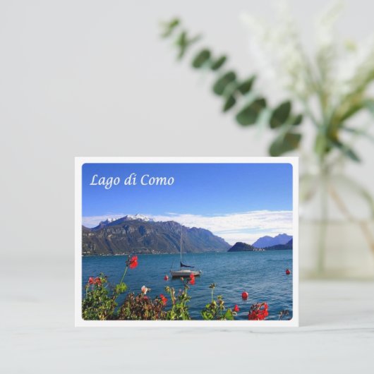 Italien - Comer See - Postkarte (Stehend Vorderseite)