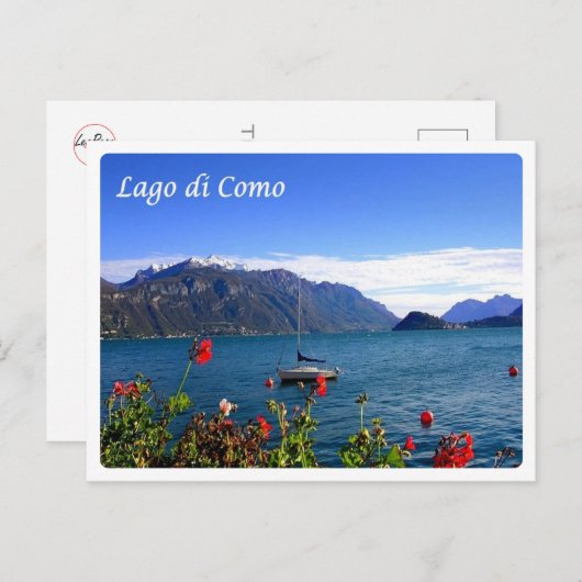 Italien - Comer See - Postkarte (Vorne/Hinten)