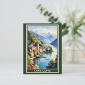 Italien Comer See Vintage Travel Postkarte (Stehend Vorderseite)