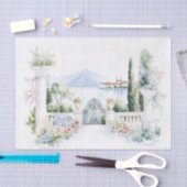 Italien Comer See Wasserfarbe Seidenpapier (Handwerk)