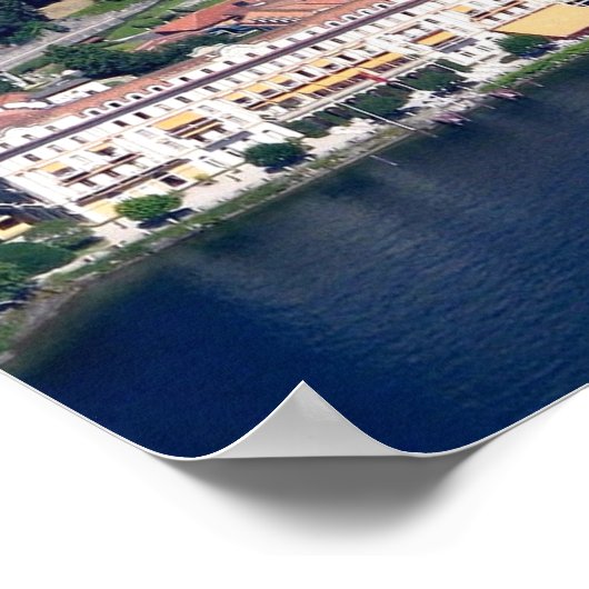 Italien - Comosee - Cernobbio - Villa D'Este - Poster (Ecke)