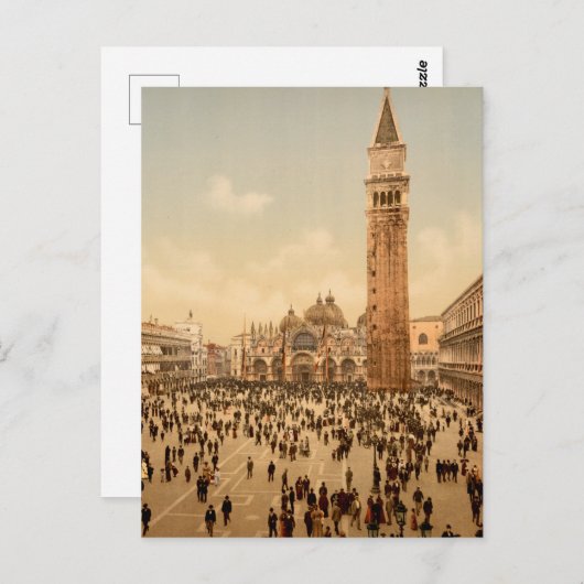 Italien Concept St Marks Place Venedig  Postkarte (Vorne/Hinten)