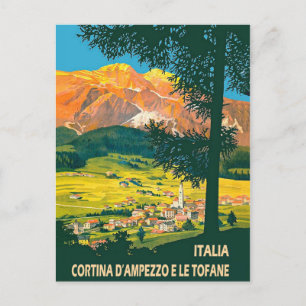 Italien, Cortina d'Ampezzo im Sommer Postkarte