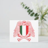 Italien - Crossbones Postkarte (Stehend Vorderseite)