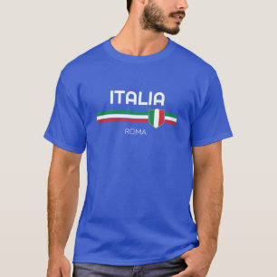 Italien Custom City Patriotic Football Flag T-Shirt