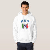 Italien - Dabbing Fußball-Flagge - 4 Sterne Hoodie (Vorne ganz)