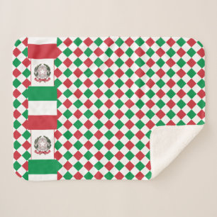 Italien Decke, Kunst, patriotisch, italienische Fl Sherpadecke