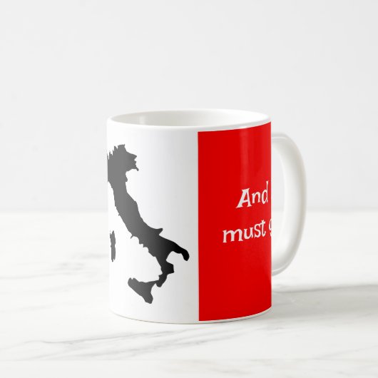 Italien Design Coffee Tasse (VorderseiteRechts)