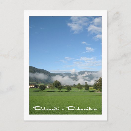 Italien, Dolomiten Postkarte (Vorderseite)