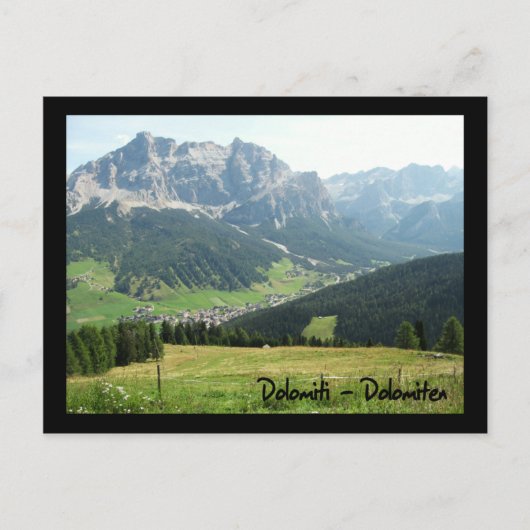 Italien, Dolomiten Postkarte (Vorderseite)
