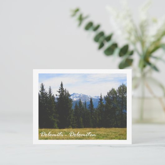 Italien, Dolomiten Postkarte (Stehend Vorderseite)