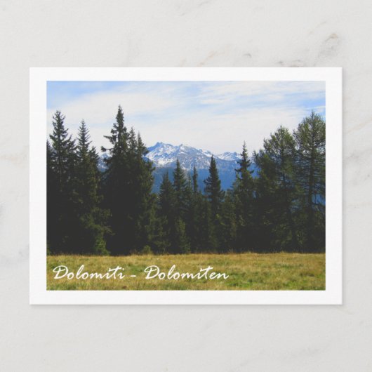 Italien, Dolomiten Postkarte (Vorderseite)