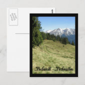 Italien, Dolomiten Postkarte (Vorne/Hinten)