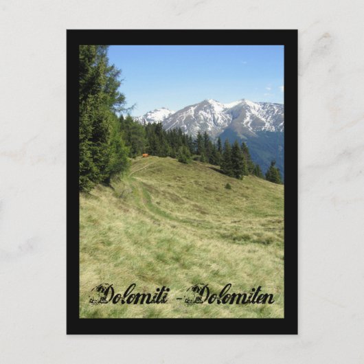 Italien, Dolomiten Postkarte (Vorderseite)