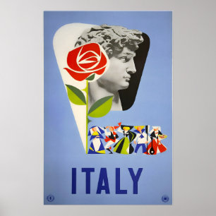 Italien Druck Italienische Kunst ENIT Reiseplakat Poster