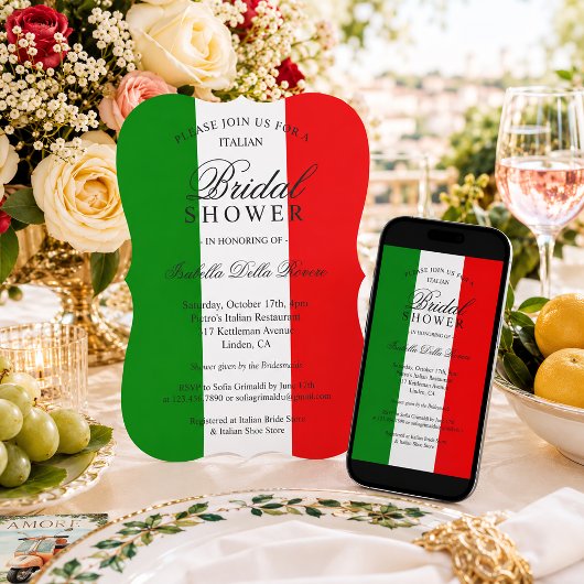 Italien Einladung zur Brautdusche