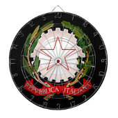 Italien Emblem Dark Dartscheibe (vorne)
