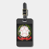 Italien Emblem Dark Gepäckanhänger (Vorderseite vertikal)