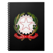 Italien Emblem Dark Notizblock (Vorderseite)