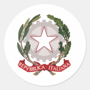 Italien Emblem Runder Aufkleber