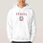 Italien + Emblem von Italien Hoodie (Vorderseite)