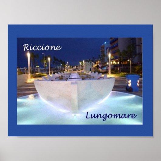 Italien - Emilia Romagna - Riccione - Küste - Poster (Vorne)
