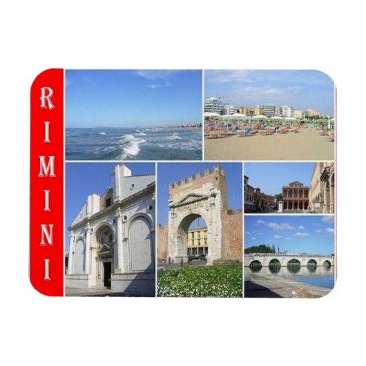 Italien - Emilia Romagna - Rimini - Mosaik - Magnet (Horizontal)