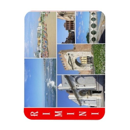 Italien - Emilia Romagna - Rimini - Mosaik - Magnet (Vertikal)