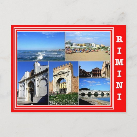 Italien - Emilia Romagna - Rimini - Mosaik - Postkarte (Vorderseite)