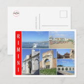 Italien - Emilia Romagna - Rimini - Mosaik - Postkarte (Vorne/Hinten)
