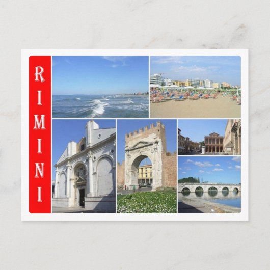 Italien - Emilia Romagna - Rimini - Mosaik - Postkarte (Vorderseite)