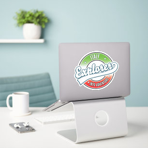 Italien-Entdecker-Logo für Abenteuer. Aufkleber