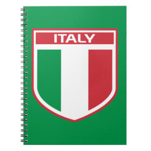 Italien - Entwurf für eine Flagge/ein Abzeichen Notizblock