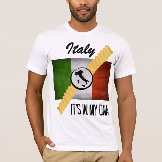 Italien Es ist in meiner DNA-Herkunft Italienische T-Shirt (Vorderseite)
