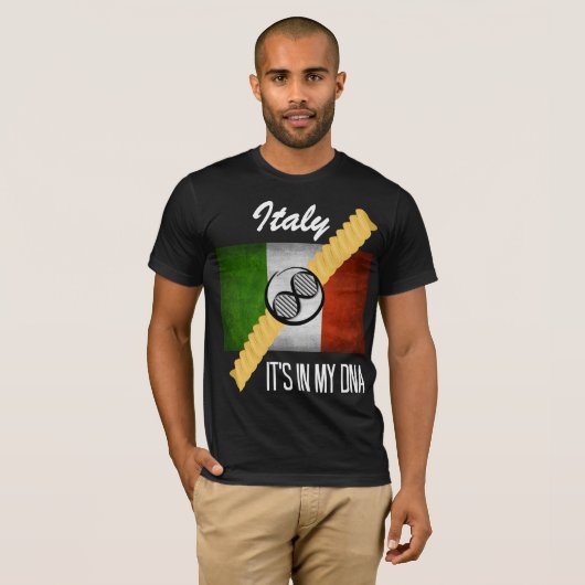 Italien Es ist in meiner DNA Molecule Italienische T-Shirt (Vorne ganz)