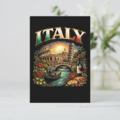 Italien ewiglich dankeskarte (Stehend Vorderseite)