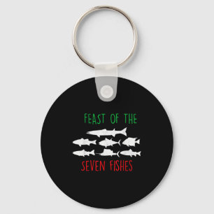 Italien Fest der sieben Fische Italienisches Weihn Schlüsselanhänger