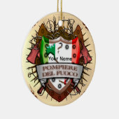 Italien Feuerwehrschiff individuelle Name Ornament (Rechts)