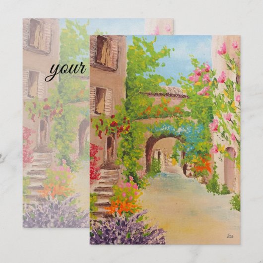 Italien - Flachkarte (Vorne/Hinten)