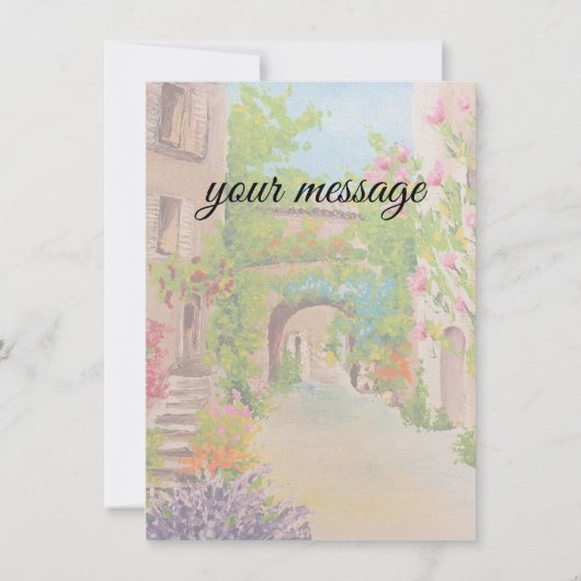 Italien - Flachkarte (Rückseite)