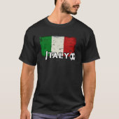 Italien Flag Fußball-Fans Liebe Italienischer Fußb T-Shirt (Vorderseite)