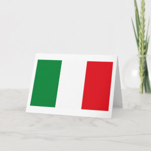Italien Flag Grußkarte Karte