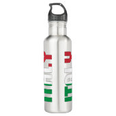 Italien Flag Patriotic Edelstahlflasche (Rückseite)