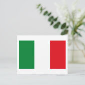 Italien Flag Postkarte (Stehend Vorderseite)