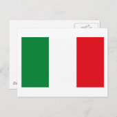 Italien Flag Postkarte (Vorne/Hinten)