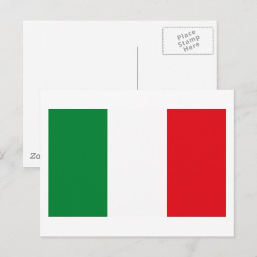Italien Flag Postkarte (Vorne/Hinten)