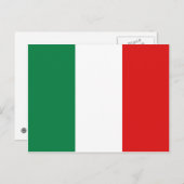 Italien Flag Postkarte (Vorne/Hinten)