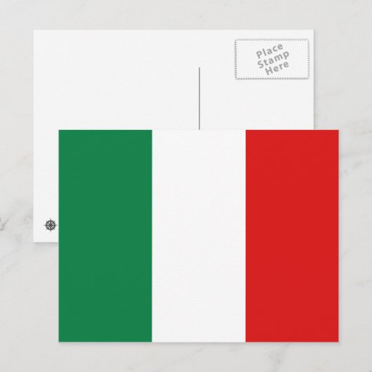 Italien Flag Postkarte (Vorne/Hinten)