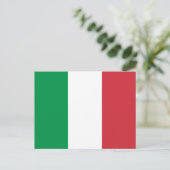 Italien Flag Postkarte (Stehend Vorderseite)