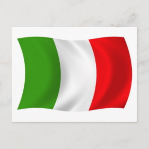 Italien Flag Postkarte